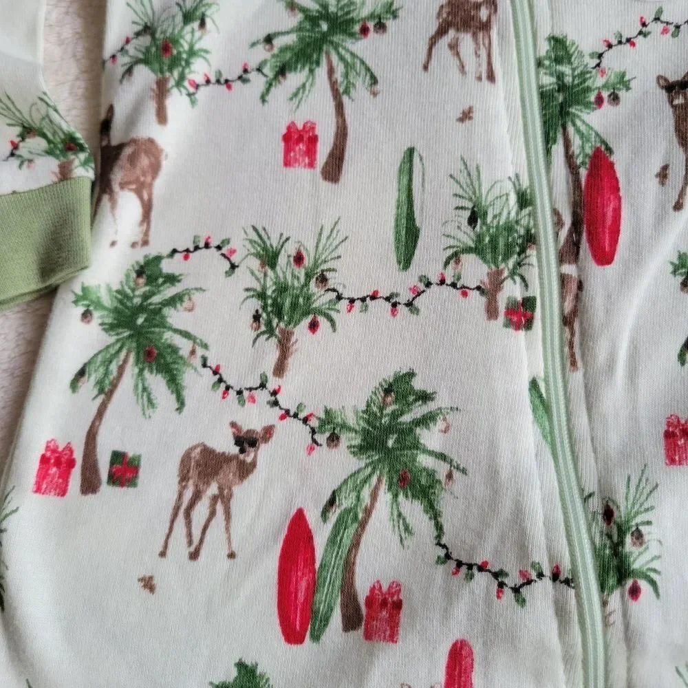 New burt's bees baby 100% organic cotton footed pajama size 0/3 month